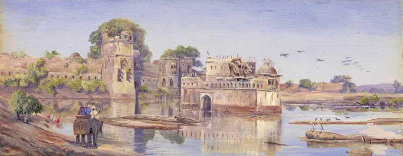 Marianne North Rajput Forts oil painting picture